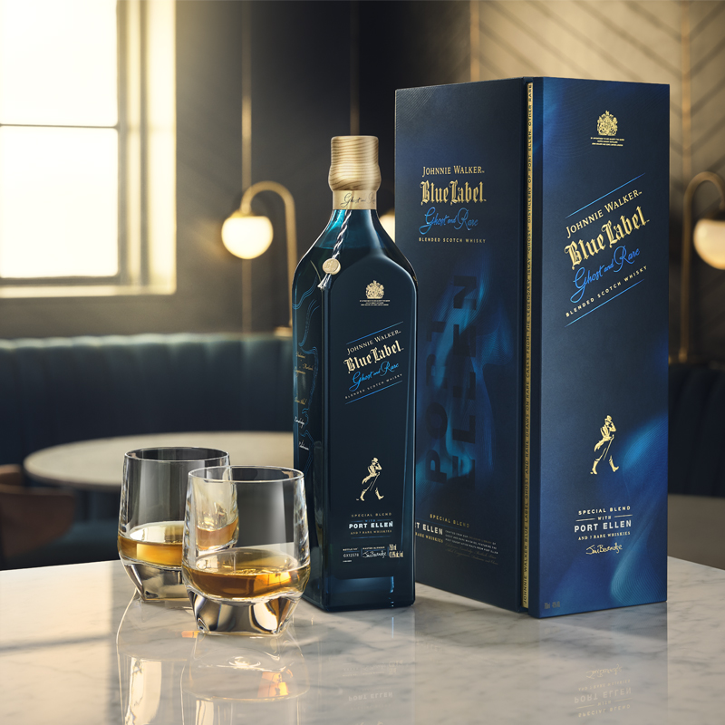 Johnnie Walker尊尼获加蓝牌苏格兰威士忌消逝的酒厂系列波特艾伦
