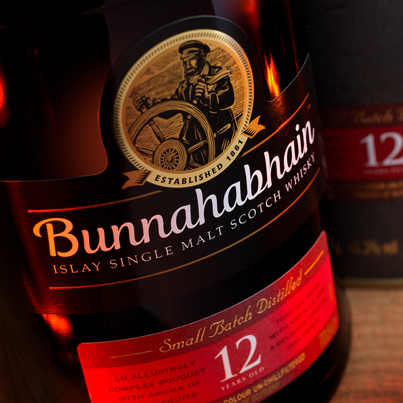 布纳哈本Bunnahabhain 12年单一麦芽苏格兰威士忌700ml 进口洋酒