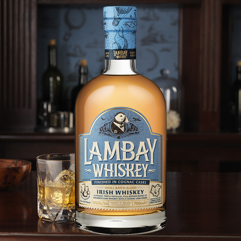 CAMUS卡慕蓝嵌爱尔兰威士忌700ml Lambay Irish Whiskey Blend