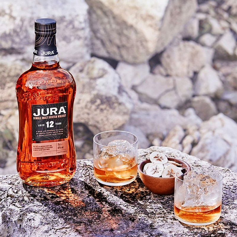 Jura吉拉/朱拉12年单一麦芽700ml威士忌英国原装进口洋酒正品行货