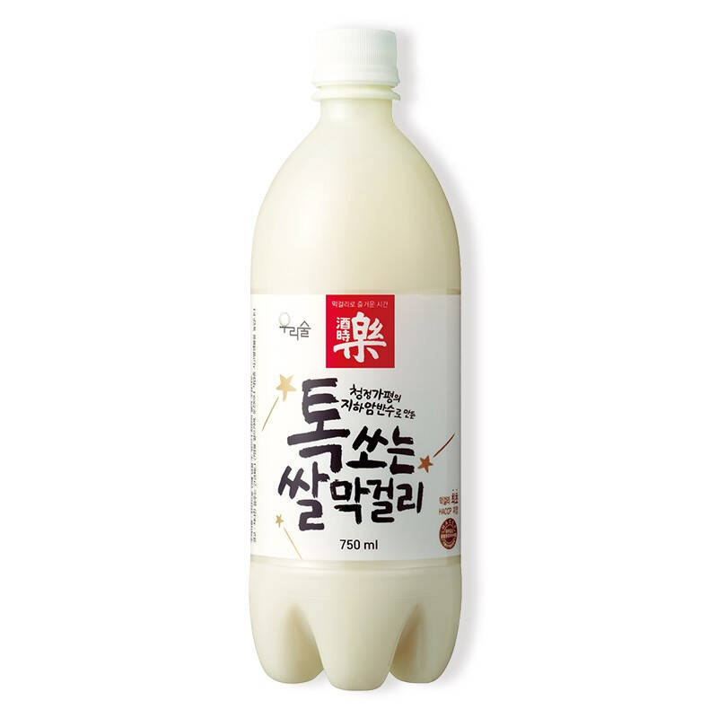 韩国进口 酒时乐 米酒 纯米 玛可利发酵酒 750ml