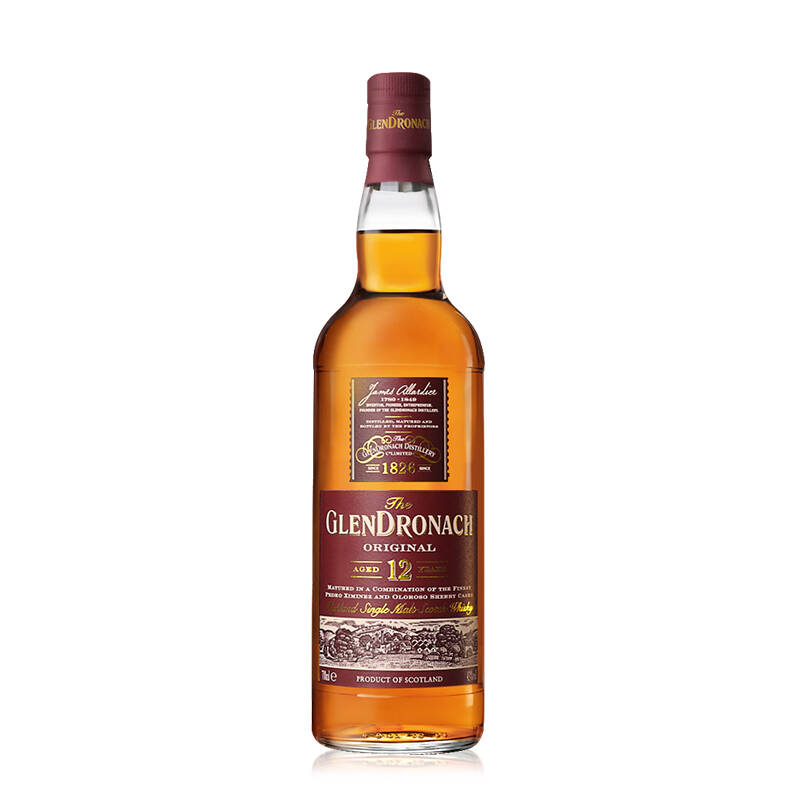 Glendronach格兰多纳12年单一麦威士忌芽苏格兰进口洋酒行货