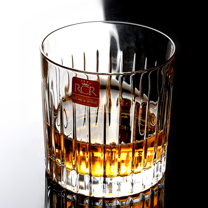 意大利进口RCR水晶玻璃威士忌杯洋酒杯烈酒杯水杯复古酒吧杯子